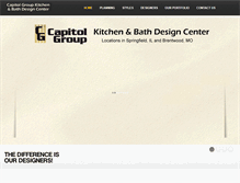 Tablet Screenshot of capitolgroupkitchenandbath.com